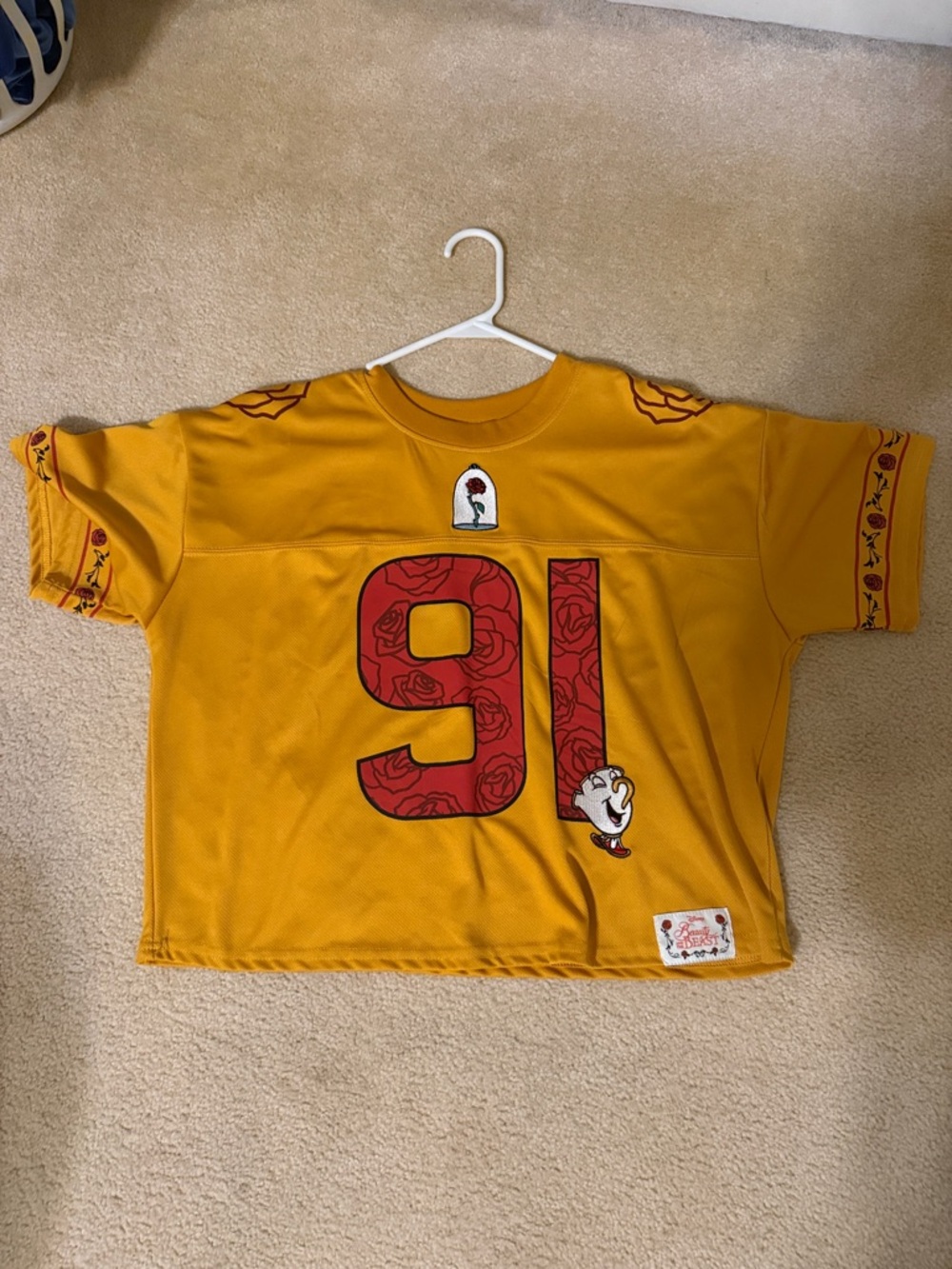 Disney Belle crop top jersey